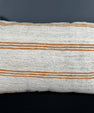 Turkish Hemp Pillow Cushion Natural Beige Rust Pillow Cushion Cover 16" x 24" #30139