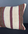 Turkish Hemp Pillow Cushion Natural Beige Brown Pillow Cushion Cover 16" x 24" #30170