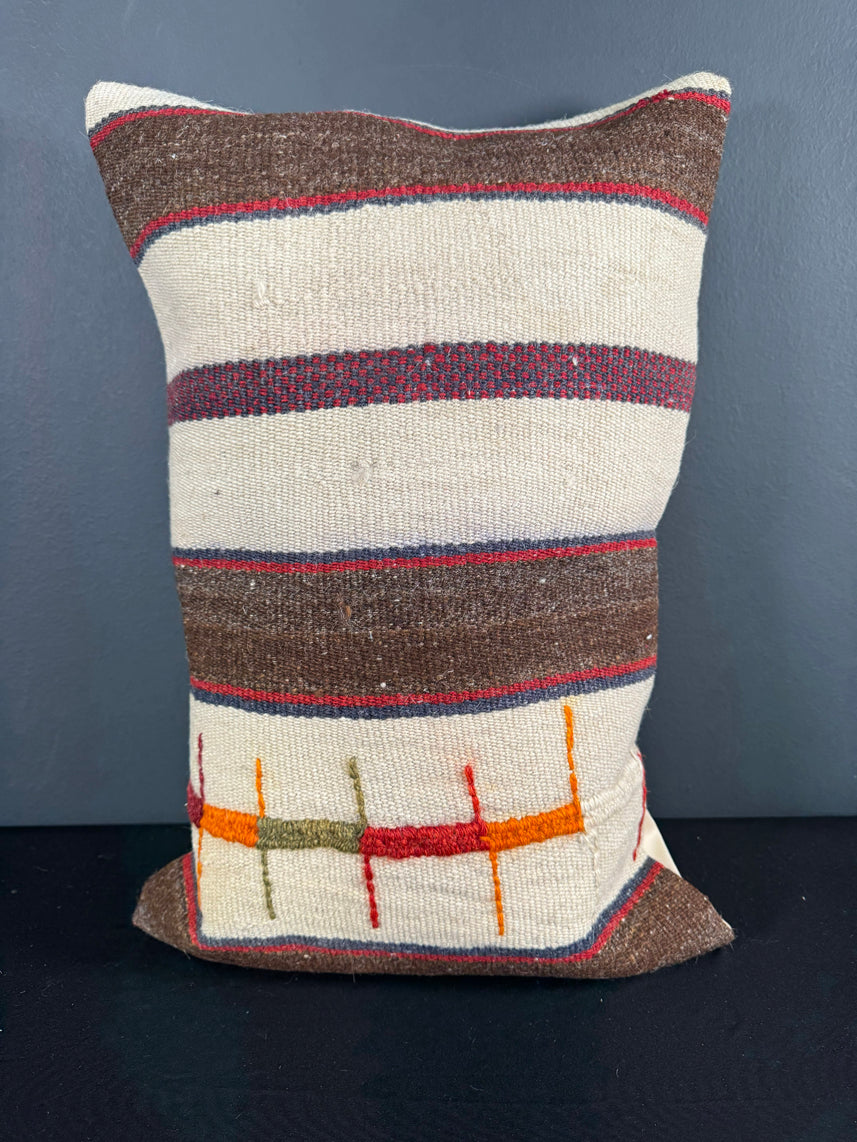 Turkish Hemp Pillow Cushion Natural Beige Brown Pillow Cushion Cover 16" x 24" #30170