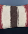 Turkish Hemp Pillow Cushion Natural Beige Red Pillow Cushion Cover 16" x 24" #30171