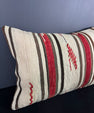 Turkish Hemp Pillow Cushion Natural Beige Red Pillow Cushion Cover 16" x 24" #30084