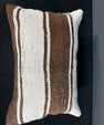 Turkish Hemp Pillow Cushion Natural Beige Brown Pillow Cushion Cover 16" x 24" #30173