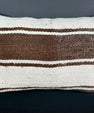 Turkish Hemp Pillow Cushion Natural Beige Brown Pillow Cushion Cover 16" x 24" #30173