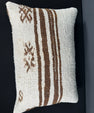 Turkish Hemp Pillow Cushion Natural Beige Brown Pillow Cushion Cover 16" x 24" #30140