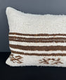 Turkish Hemp Pillow Cushion Natural Beige Brown Pillow Cushion Cover 16" x 24" #30140