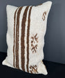 Turkish Hemp Pillow Cushion Natural Beige Brown Pillow Cushion Cover 16" x 24" #30140