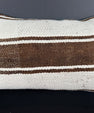 Turkish Hemp Pillow Cushion Natural Beige Brown Pillow Cushion Cover 16" x 24" #30172