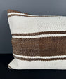 Turkish Hemp Pillow Cushion Natural Beige Brown Pillow Cushion Cover 16" x 24" #30172
