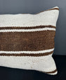 Turkish Hemp Pillow Cushion Natural Beige Brown Pillow Cushion Cover 16" x 24" #30172