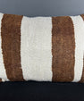Turkish Hemp Pillow Cushion Natural Beige Brown Pillow Cushion Cover 16" x 24" #30141