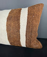Turkish Hemp Pillow Cushion Natural Beige Brown Pillow Cushion Cover 16" x 24" #30141