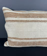 Turkish Hemp Pillow Cushion Natural Beige Brown Pillow Cushion Cover 16" x 24" #30175