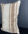 Turkish Hemp Pillow Cushion Natural Beige Brown Pillow Cushion Cover 16" x 24" #30175