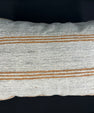 Turkish Hemp Pillow Cushion Natural Beige Rust Pillow Cushion Cover 16" x 24" #30174