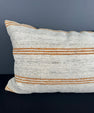 Turkish Hemp Pillow Cushion Natural Beige Rust Pillow Cushion Cover 16" x 24" #30174