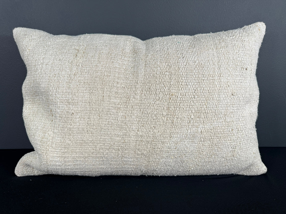 Turkish Hemp Pillow Cushion Natural Beige Pillow Cushion Cover 16" x 24" #30161