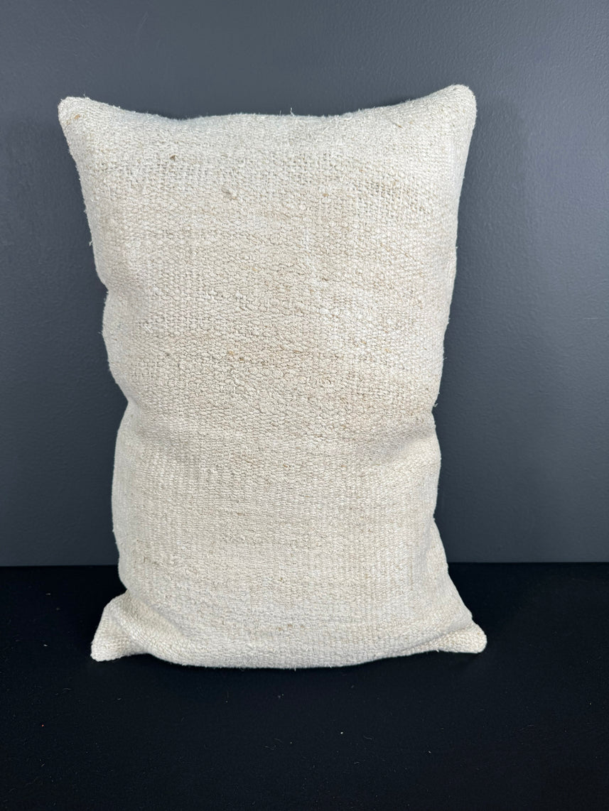 Turkish Hemp Pillow Cushion Natural Beige Pillow Cushion Cover 16" x 24" #30161