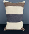 Turkish Hemp Pillow Cushion Natural Beige Black Pillow Cushion Cover 16" x 24" #30143