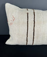 Turkish Hemp Pillow Cushion Natural Beige Brown Pillow Cushion Cover 16" x 24" #30149