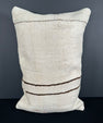 Turkish Hemp Pillow Cushion Natural Beige Brown Pillow Cushion Cover 16" x 24" #30149