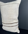Turkish Hemp Pillow Cushion Natural Beige Brown Pillow Cushion Cover 16" x 24" #30149