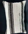 Turkish Hemp Pillow Cushion Natural Beige Dark Brown Pillow Cushion Cover 16" x 24" #30154
