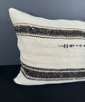 Turkish Hemp Pillow Cushion Natural Beige Dark Brown Pillow Cushion Cover 16" x 24" #30154