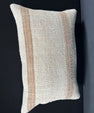 Turkish Hemp Pillow Cushion Natural Beige Rust Pillow Cushion Cover 16" x 24" #30155
