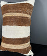Turkish Hemp Pillow Cushion Natural Beige Brown Pillow Cushion Cover 16" x 24" #30064
