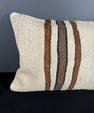 Turkish Hemp Pillow Cushion Natural Beige Brown Pillow Cushion Cover 16" x 24" #30148