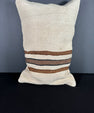 Turkish Hemp Pillow Cushion Natural Beige Brown Pillow Cushion Cover 16" x 24" #30148