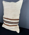 Turkish Hemp Pillow Cushion Natural Beige Brown Pillow Cushion Cover 16" x 24" #30148