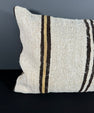 Turkish Hemp Pillow Cushion Natural Beige Brown Pillow Cushion Cover 16" x 24" #30150