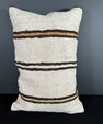 Turkish Hemp Pillow Cushion Natural Beige Brown Pillow Cushion Cover 16" x 24" #30150