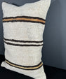 Turkish Hemp Pillow Cushion Natural Beige Brown Pillow Cushion Cover 16" x 24" #30150