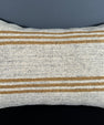 Turkish Hemp Pillow Cushion Natural Beige Rust Pillow Cushion Cover 16" x 24" #30065