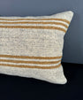 Turkish Hemp Pillow Cushion Natural Beige Rust Pillow Cushion Cover 16" x 24" #30065