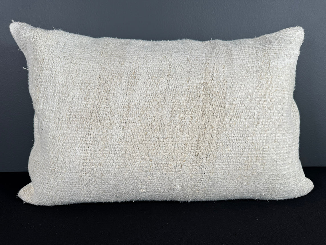 Turkish Hemp Pillow Cushion Natural Beige Pillow Cushion Cover 16" x 24" #30066