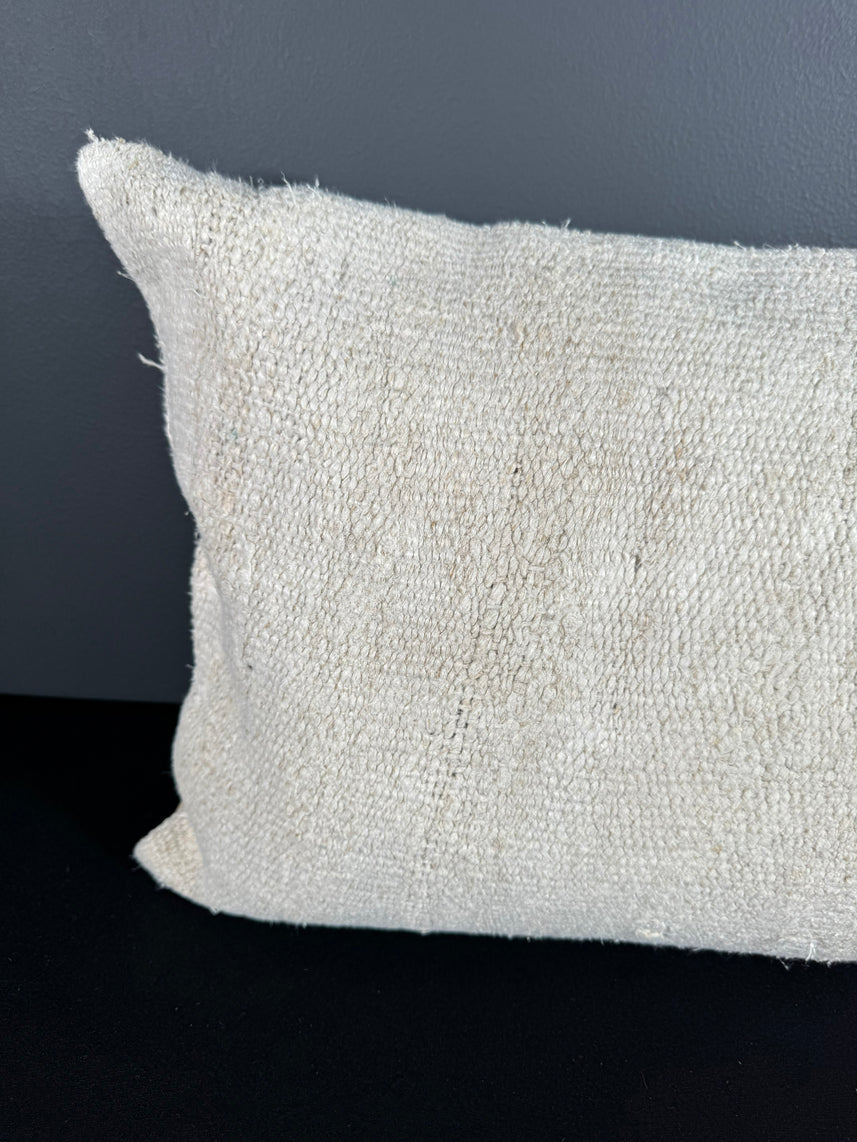 Turkish Hemp Pillow Cushion Natural Beige Pillow Cushion Cover 16" x 24" #30066