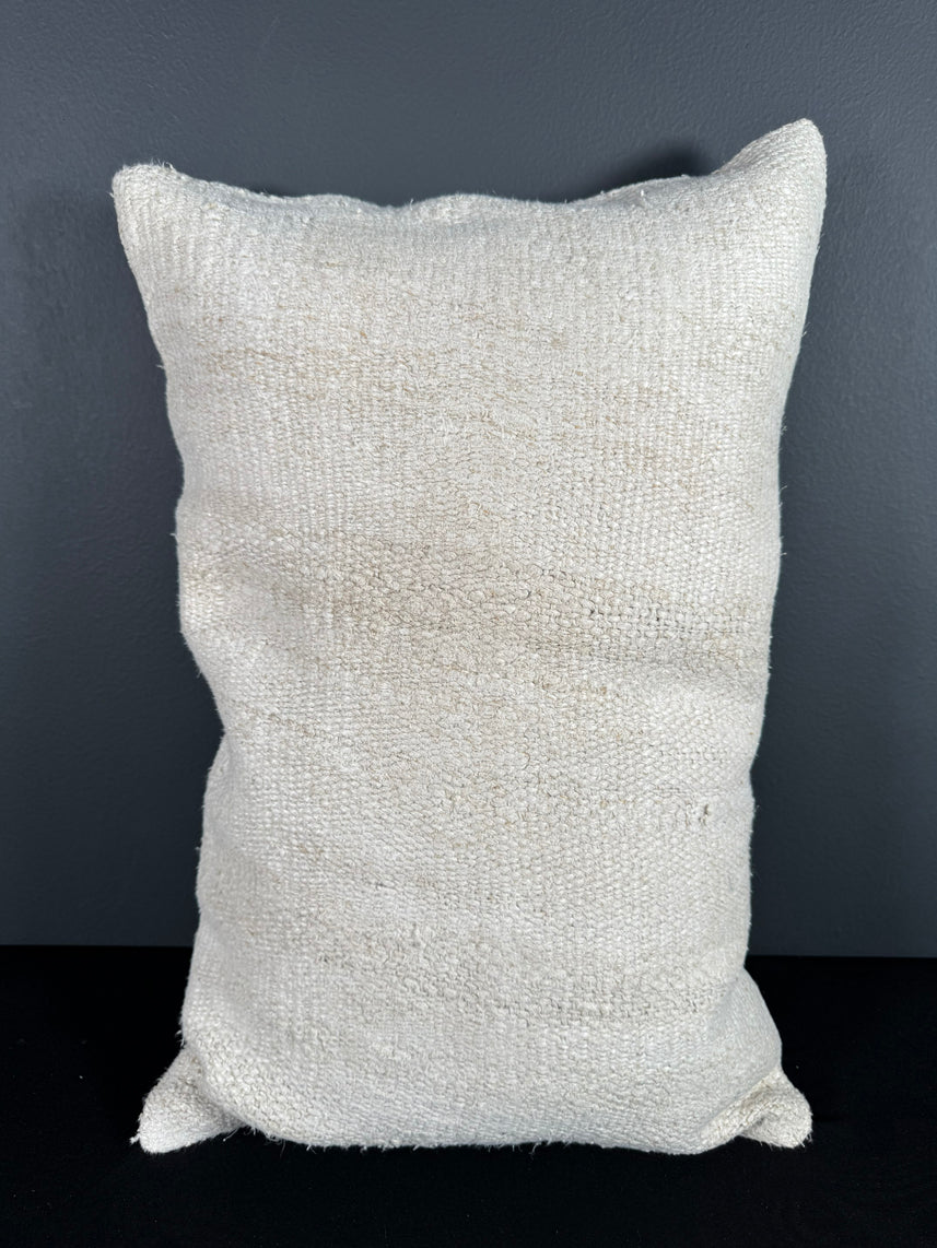 Turkish Hemp Pillow Cushion Natural Beige Pillow Cushion Cover 16" x 24" #30066
