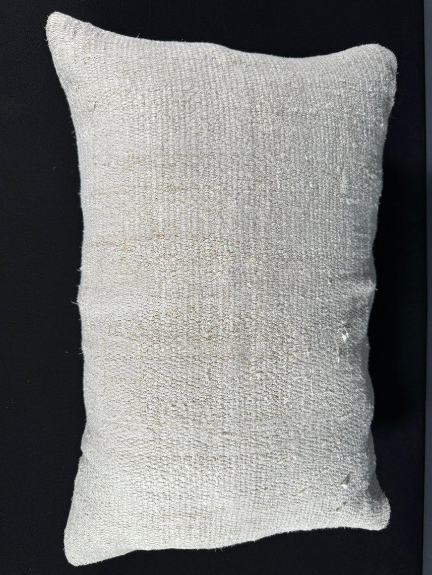 Turkish Hemp Pillow Cushion Natural Beige Pillow Cushion Cover 16" x 24" #30064