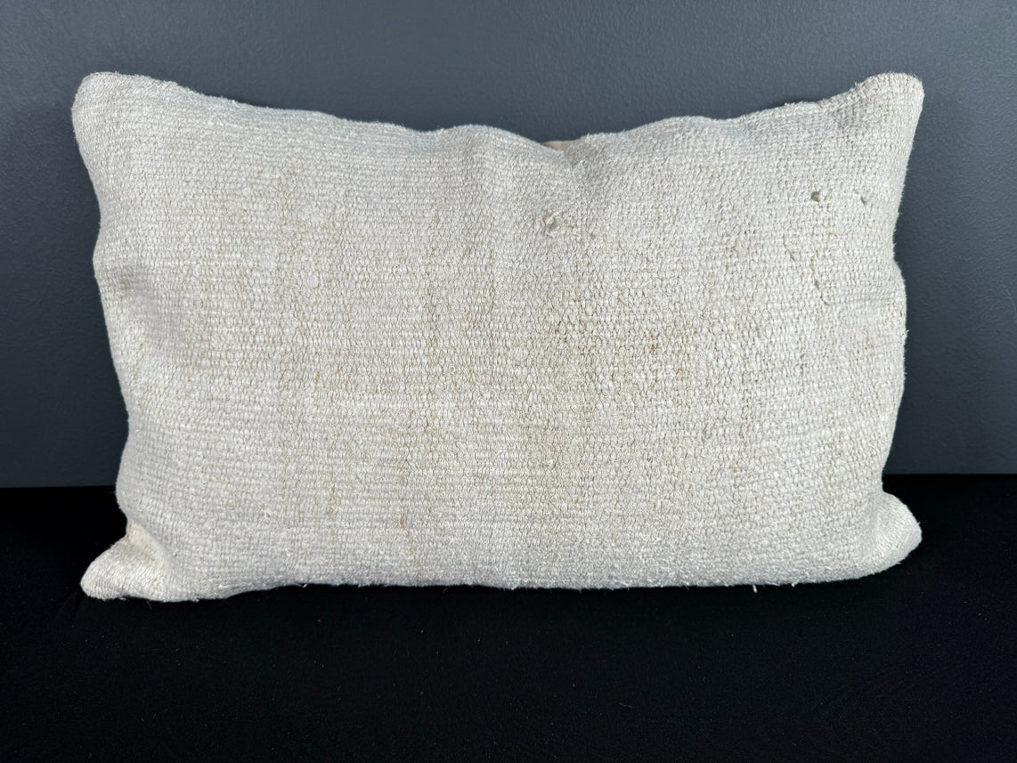 Turkish Hemp Pillow Cushion Natural Beige Pillow Cushion Cover 16" x 24" #30064