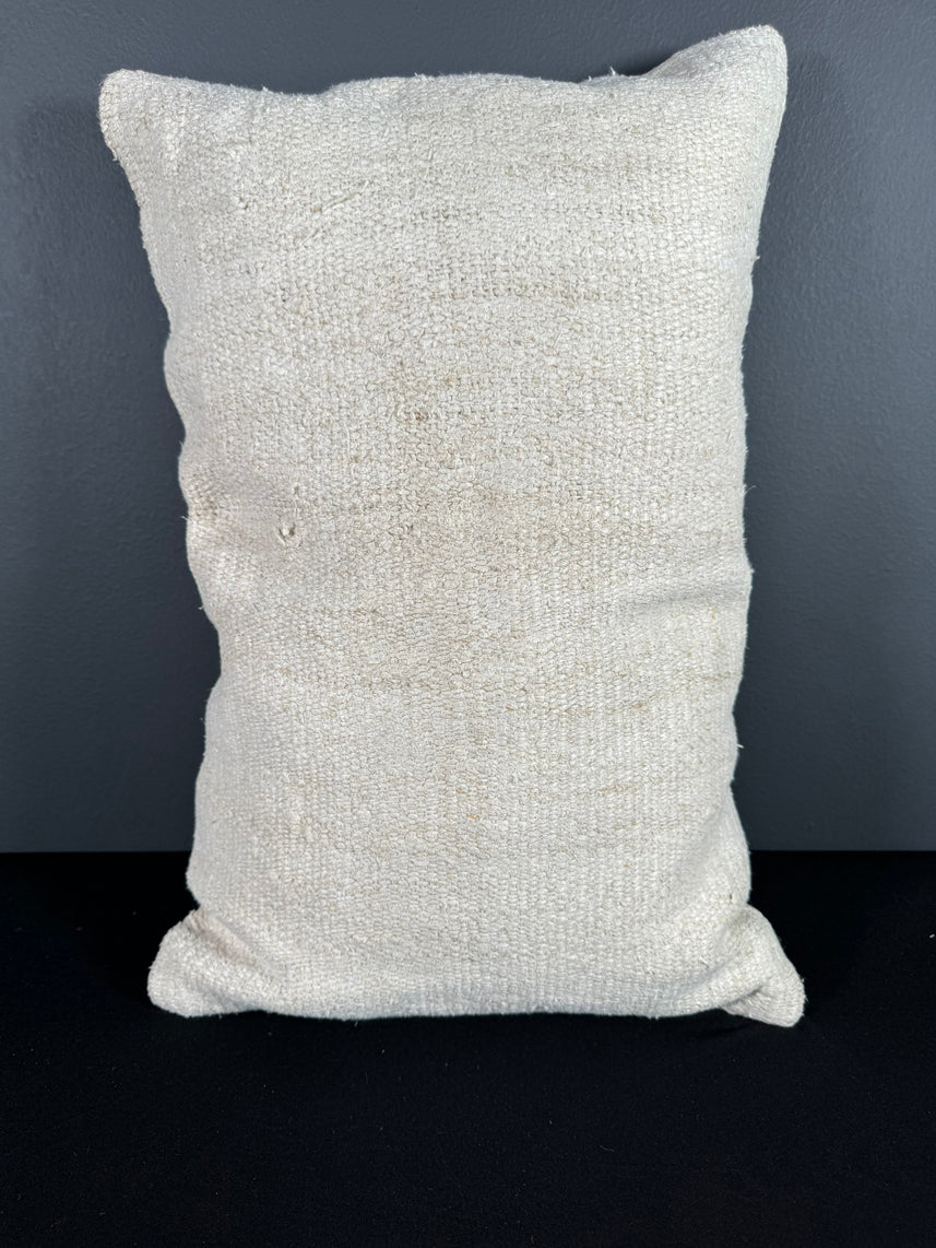 Turkish Hemp Pillow Cushion Natural Beige Pillow Cushion Cover 16" x 24" #30064