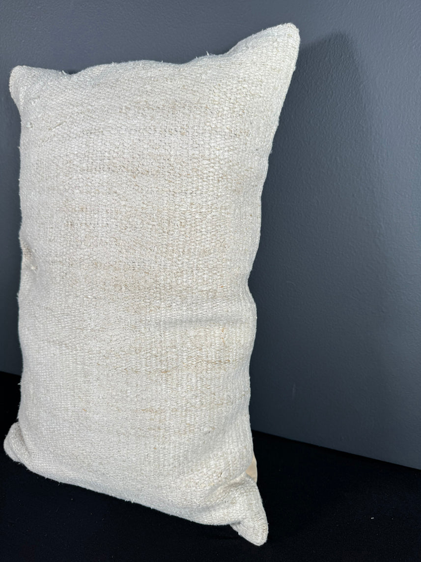 Turkish Hemp Pillow Cushion Natural Beige Pillow Cushion Cover 16" x 24" #30064