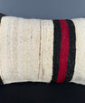 Turkish Hemp Pillow Cushion Natural Beige Red Pillow Cushion Cover 16" x 24" #30152