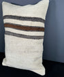 Turkish Hemp Pillow Cushion Natural Beige Brown Pillow Cushion Cover 16" x 24" #30163