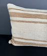 Turkish Hemp Pillow Cushion Natural Beige Brown Pillow Cushion Cover 16" x 24" #30165