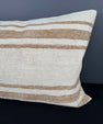 Turkish Hemp Pillow Cushion Natural Beige Brown Pillow Cushion Cover 16" x 24" #30165