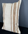 Turkish Hemp Pillow Cushion Natural Beige Brown Pillow Cushion Cover 16" x 24" #30165