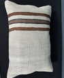 Turkish Hemp Pillow Cushion Natural Beige Brown Pillow Cushion Cover 16" x 24" #30217